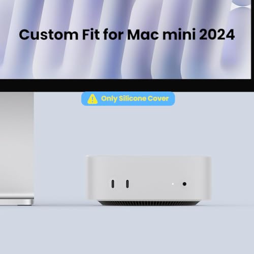 ZORBES® Compatible with Mac mini M4 / M4 Pro 2024, Silicone Skin Cover for Mac mini, Dustproof Scratch-Proof Waterproof Clear Snug Fit Protective Cover Case Cover for Mac mini PC ZORBES® Compatible with Mac mini M4 / M4 Pro 2024, Silicone Skin Cover for Mac mini, Dustproof Scratch-Proof Waterproof Clear Snug Fit Protective Cover Case Cover for Mac mini PC